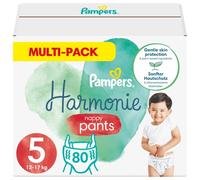 Pampers Pañales para bebé tamaño 5 (12 kg-17 kg) Harmony, 80 pañales, versión antigua