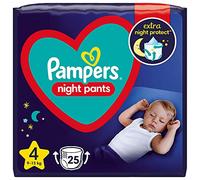 Pampers Night Pants Pañales, Talla 4, 25 Piezas, 9Kg-15Kg