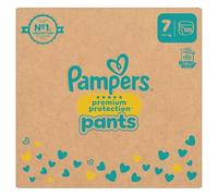 Pampers Pantalones de protección premium talla 7, 123 pañales, 17 kg, comodidad y protección con los pantalones Pampers para un fácil ajuste