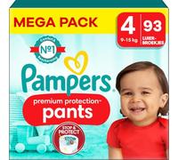 Pampers - Pantalones Premium Protection - Talla 4 - Mega Pack - 93 unidades - 9/15 KG