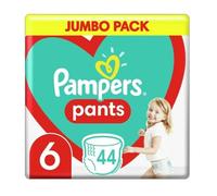 Pampers Pants Pañales Talla 6 (14-19 kg), 44 unidades, la mejor protección y comodidad Pampers en pañales fáciles de poner