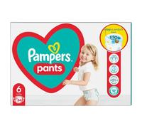 Pampers Pants Pañales, talla 6 (14-19 kg), 84 unidades, pañales con bolsillo antifugas en la parte trasera