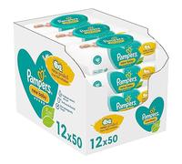Pampers Paquete múltiple de toallitas para bebés, nuevo bebé sensible, 600 unidades (12 x 50), artículos esenciales para bebés recién nacidos
