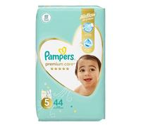 Pampers Premium Care Care- Pañal, talla 5, 11 - 18 kg, 1 paquete (1 x 44 unidades)