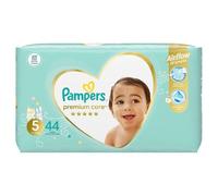 Pampers Premium Care Care- Pañal, talla 5, 11 - 18 kg, 1 paquete (1 x 44 unidades)