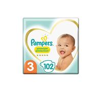 Pampers Premium Protection Maxi Pack 102 Pañales Talla 3 (6-10 kg)