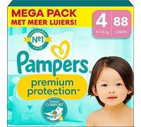 Pampers Premium Protection Mega Pack 88 Pañales Talla 4 (9-14 kg)