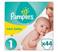 Pampers Premium Protection New Baby Size 1, 44 Pañales, 2-5 kg