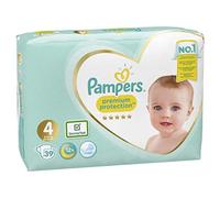 Pampers Premium Protection - Pañales (talla 4, 9-14 kg, 1 paquete de 39 unidades)