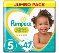 PAMPERS Premium Protection tamaño 5 (Junior) 11 - 16 kg, 47 Pañales
