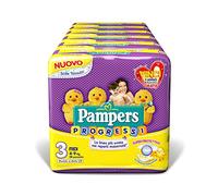 Pampers Progreso Midi, 168 Pannolini, Talla 3 (4-9 15-36 kg)