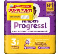 Pampers Progreso Midi, Talla 3 (4-9 kg), 27 Pañales