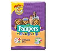 Pampers Progresos 6+ 16+ Kg. 18 Pañales Hechos En Italia