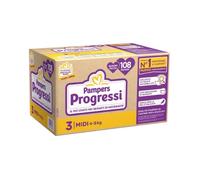 Pampers Progresos Cuadrados Pañales Midi Talla 3 (4-9 Kg) Oferta 108 Pañales