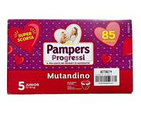 Pampers Progressi 85 Pañales Braguita Talla 5 Junior (12-18 kg) Paquete conveniencia