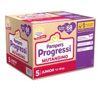 Pampers Progressi Braga Junior Talla 5 12-18kg 68 uds