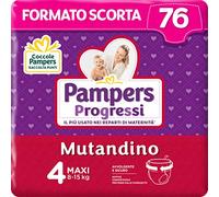 Pampers Progressi - Braga maxi, 76 pañales, talla 4 (8-15 kg)