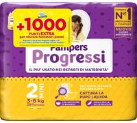 Pampers Progressi Mini, tamaño 2 (3-6 kg), 28 capas