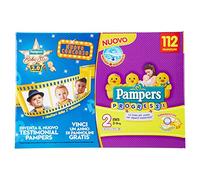 Pampers Progressi Pannolini Mini, Taglia 2 (3-6 kg) - Paco da 112 Pezzi