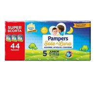 Pampers Sol Luna Tripack Talla 5 Junior (11-25 Kg) Paquete De 44 Pañales