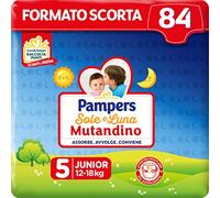 Pampers Sole&Luna Pañal Braguita Junior, Talla 5 (2-8 kg), 84 Pañales