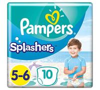 Pampers Splashers talla 5-6, 10 pañales desechables
