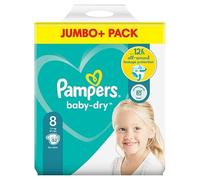 Pampers tamaño 8 bebé jumbo dry + paquete de 52