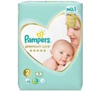 Pampers Tamaño del pañal 2 (4-8 kg), pañales de cuidado premium, 68 piezas, la mejor comodidad y protección para pieles sensibles de Pampers