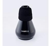 PAMPET Sordina recta de cuerno francés para trombón, material ABS negro, llave de instrumento Bes