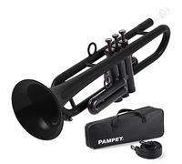 PAMPET Trompeta profesional de plástico Bb (negro)