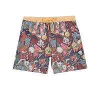 Pampling Bañador Hombre - Short de Baño con Estampados Originales, Secado Rápido, Cintura Elástica con Cordón, Bolsillos Laterales y Trasero - Ideal para Playa y Piscina (One Hundred Demons, XXL)