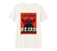 Pamplona 2026 Running of The Bulls/San Fermin Camiseta Premium