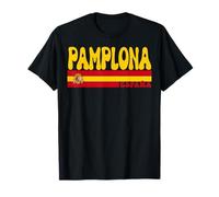 Pamplona Ciudad España Vintage Estética Vacaciones de Verano Camiseta