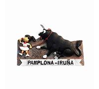 Pamplona España imán de nevera 3D de resina, recuerdo de viaje, hecho a mano, decoración para el hogar y la cocina, colección de imanes para nevera