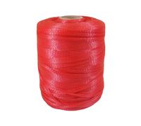 PAMPOLS Bobina de 1.000 metros para envasar y hacer sacos de Naranjas, Limones y cualquier Fruto Seco u Hortaliza | Malla de Polietileno flexible y resistente | Anchura máxima: 38cm | Color Rojo