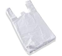 BOLSAS CAMISETA HDPE 35X50 G-60 Blanca (pack de 200 unidades)