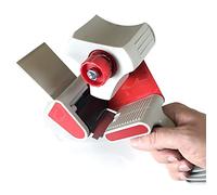 PAMPOLS Dispensador Cinta de Embalar Precintadora Industrial para Embalar con Cinta Adhesiva Máquina para Encintar Cajas con Freno, Portacinta de Embalaje y Mudanzas, Muy Fácil de Usar | Ancho 50mm