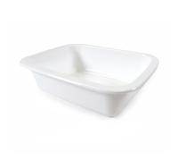 PAMPOLS Pack 130 Bandejas Gastronorm GN3 45-00 1/8 de Polipropileno Blancas para Envasar Alimentos Crudos o Cocinados | Color Blanco y Medidas 160x130x45 mm