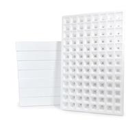PAMPOLS Semilleros de Germinación de 104 Alveolos 4x4x6,5cm | Bandejas de Corcho Pórex Aislante Apilables para Cultivo de Semillas para Huerto | Reutilizable | 70 x 47,5 cm | Pack de 8 Bandejas
