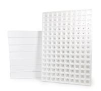 PAMPOLS Semilleros de Germinación de 150 Alveolos 3,5x3,5x6,5 cm | Bandejas de Corcho Pórex Aislante Apilables para Cultivo de Semillas para Huerto | Reutilizable | 55 x 95 cm | Pack de 8 Bandejas