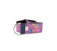 Pamppy galgo speedy collar regulable de leopardo rosa para perros