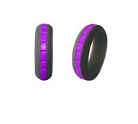 PAMTIER - Anillos de silicona para hombre y mujer, diseño clásico, para actividades al aire libre