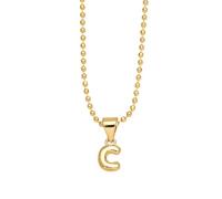 PAMTIER Initial Collares para Mujeres A-Z Colgante Gold Plated Simple Acero Inoxidable Delicate Alfabeto Cadena Cute Letra Joyería Oro Carta C