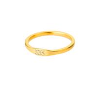 PAMTIER Número Ángel Anillos para Mujeres Hombres Parejas Acero Inoxidable Digital 111 222 333 444 555 666 777 888 999 Oro Chapado Personalizado Declaración Sencillo Único Joyería 333 Talla 14