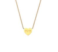 PAMTIER Número Ángel Corazón Collares para Mujeres Digital Colgante 11 11 Cadena Plata Oro Chapado Acero Inoxidable Sencillo Lindo Declaración Personalizado Joyería Oro