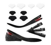 Pamtns 1 Par 4 Capas Alzas para Zapatos con 8 Parche de Talón Plantillas Altura Hombre y Mujer Calzado Cojines Ajustable 3-9cm Plantillas de Zapatos Cómodas Transpirables Taloneras Aumentar Estatura