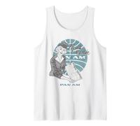 Pan Am Fly with The Leader Illustration Retro Airline Ad Camiseta sin Mangas