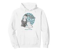 Pan Am Fly with The Leader Illustration Retro Airline Ad Sudadera con Capucha