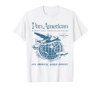 Pan Am World Airways Around The Globe Vintage Advertisement Camiseta