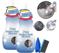 Pan Bottom Stain Cleaner, 150ml Gel Cleaner for Cookware Bottoms, PotCleaner For Bottom Of Pans, Household Stainless Steel Cleaners, Bubble Cleaners Foam Spray (2)